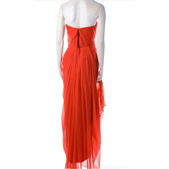 Marchesa Notte Luxury Silk Pageant Cocktail Evening Prom Dress Size 4 NWT $990 - Picture 11 of 12